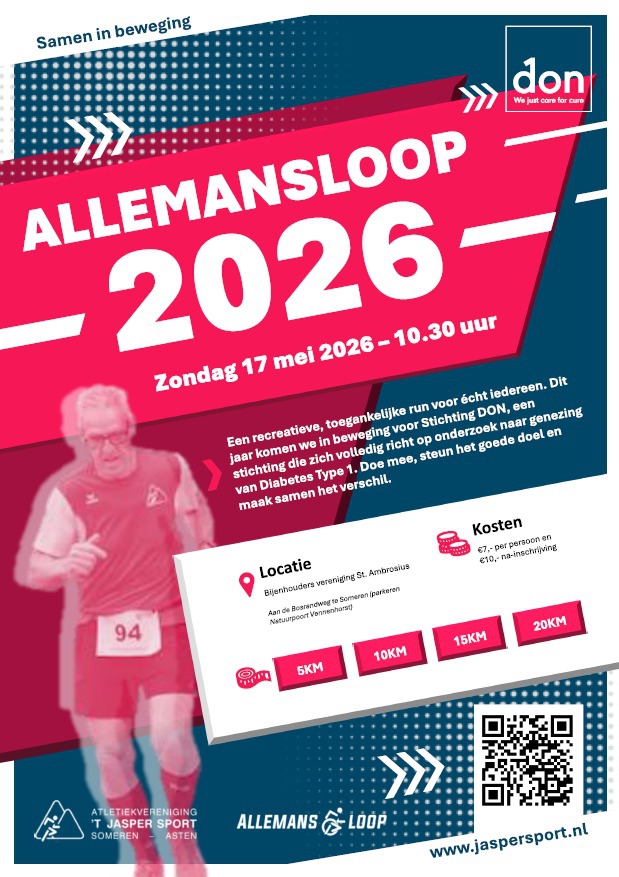 Allemansloop Jasper Sport voor St. DON (Diabetes 1)